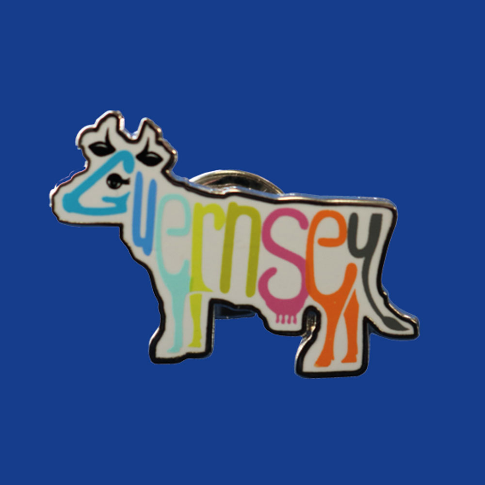 Guernsey Word Pin Badge by Jill Vaudin